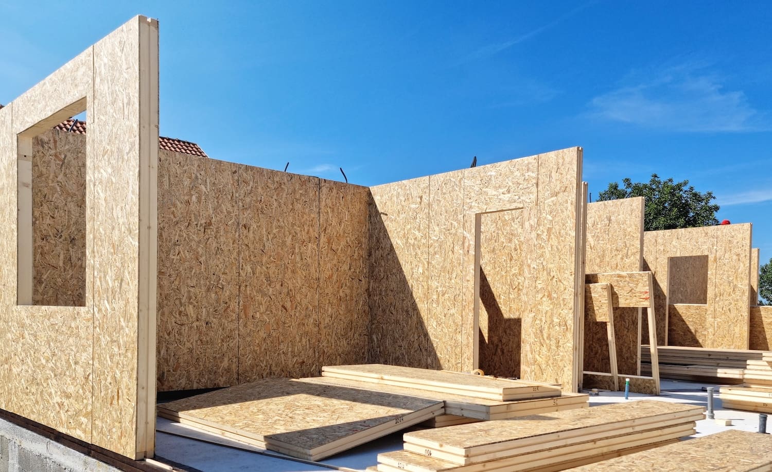 Construction of new and modern prefabricated modular house